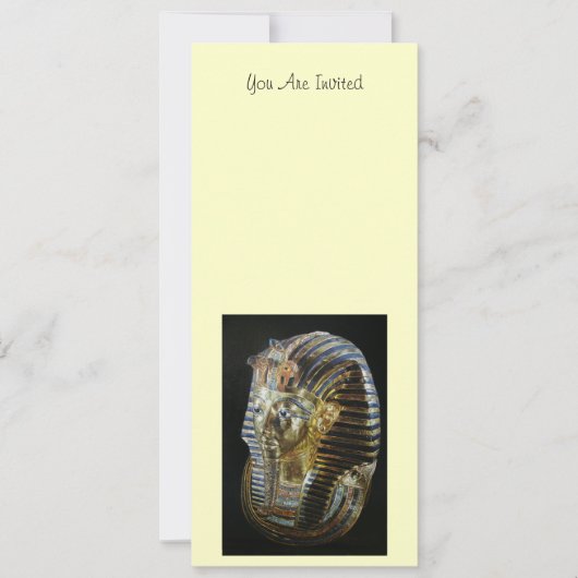 Invitation Le masque d'or de Tutankhamun (Devant)