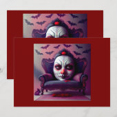 Invitation Le Masque Se Pose À L'Arrière Du Fauteuil (Devant / Derrière)