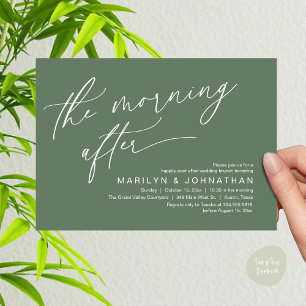 Invitation Le Matin Après, Brunchtout Heureux Pour Toujours