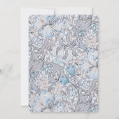 Invitation Le matin après Golden Lily Pastel élégant (Dos)