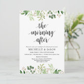 Invitation Le Matin Après, Green Post Mariage Brunch (Debout devant)