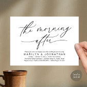 Invitation Le matin après le Brunch Moderne Mariage Elopement