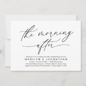 Invitation Le matin après le Brunch Moderne Mariage Elopement (Devant)