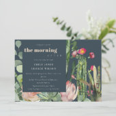 INVITATION LE MATIN APRÈS LE MARIAGE, LE CACTI FLORAL ROSE MA (Debout devant)