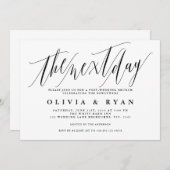 Invitation Le matin après l'invitation de brunch après le mar (Devant / Derrière)