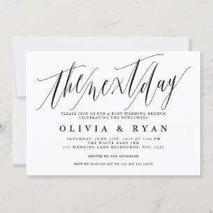 Invitation Le matin après l'invitation de brunch après le mar