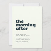 Invitation Le matin après l'invitation de Brunch Mariage (Devant)