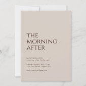 Invitation Le matin après l'invitation de Brunch Mariage (Devant)