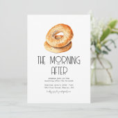 Invitation Le matin après l'invitation de Brunch Mariage (Debout devant)