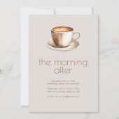 Invitation Le matin après l'invitation de Brunch Mariage (Devant)