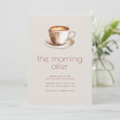 Invitation Le matin après l'invitation de Brunch Mariage (Debout devant)