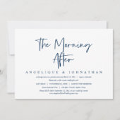 Invitation Le matin d'après, Mariage Elopement Brunch (Devant)