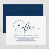 Invitation Le matin suivant, la fête du Brunch Mariage (Devant / Derrière)