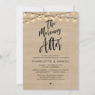 Invitation Le matin suivant, Post Mariage Brunch