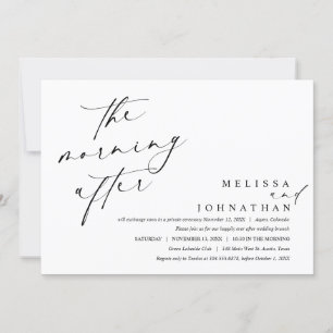 Invitation Le matin suivant, Post Mariage Brunch
