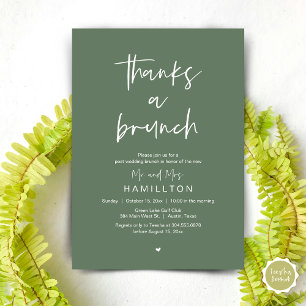 Invitation Le matin suivant, Post Mariage Brunch
