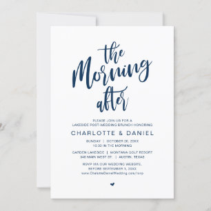 Invitation Le matin suivant, Post Mariage Brunch