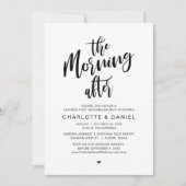 Invitation Le matin suivant, Post Mariage Brunch (Devant)