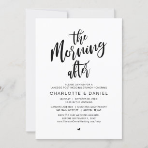 Invitation Le matin suivant, Post Mariage Brunch