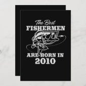 Invitation Le meilleur cadeau d'anniversaire pour Pêcheur des (Devant / Derrière)