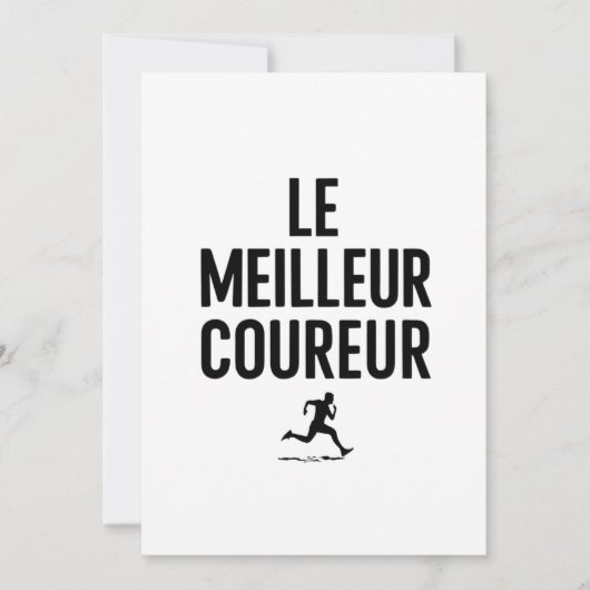 Invitation le meilleur coureur  (Devant)
