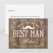 Invitation Le Meilleur Homme Russe| Groomsmen (Devant / Derrière)