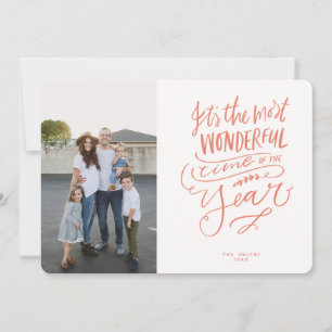 Invitation Le meilleur moment de l'année voiture photo rose r