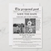 Invitation Le message de proposition Mariage de journal enreg (Devant)