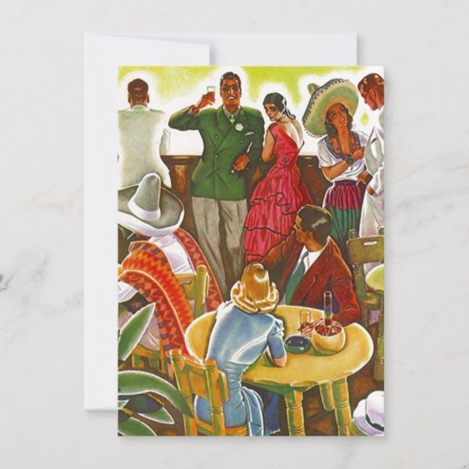 Invitation Le Mexique au sud du parti frontalier vide Invitat (Devant)