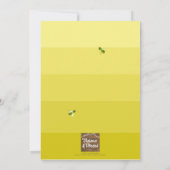 Invitation Le miel doux est un premier anniversaire (Dos)