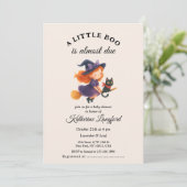 Invitation Le mignon ange sur le chemin Baby shower d'Hallowe (Debout devant)