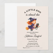 Invitation Le mignon ange sur le chemin Baby shower d'Hallowe (Devant / Derrière)