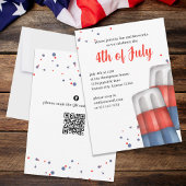 Invitation Le mignon Quart Juillet Popsicles Custom Party
