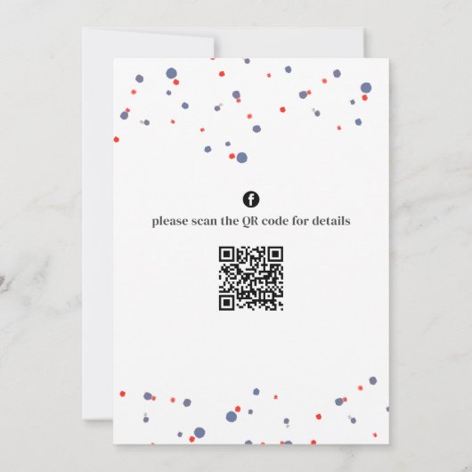 Invitation Le mignon Quart Juillet Popsicles Custom Party (Dos)