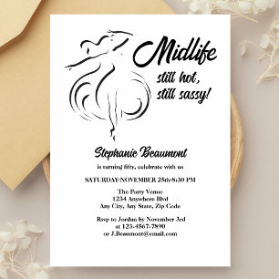 Invitation Le milieu de vie de la femme drôle toujours chaud 