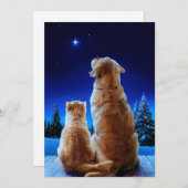 Invitation Le Miracle de Noël des chats et des chiens (Devant / Derrière)