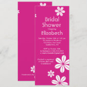 Invitation Le mod fleurit des roses indien d'invitation de (Devant / Derrière)