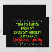 Invitation Le moment de passer de mon anxiété quotidienne à m (Devant / Derrière)