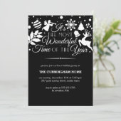 Invitation Le Moment Le Plus Merveilleux De L'Année Invitatio (Debout devant)