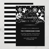 Invitation Le Moment Le Plus Merveilleux De L'Année Invitatio (Devant / Derrière)