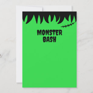Invitation Le monstre de Frankenstein coud des cicatrices et