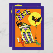 Invitation Le monstre du marais Cajun Halloween (Devant / Derrière)