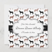 Invitation Le Motif de Horse Lover (Dos)