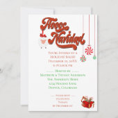 Invitation Le mouton et la fleur de Noël Navidad (Devant)