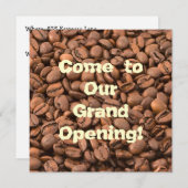 Invitation Le nectar de café des dieux ! (Devant / Derrière)