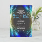 Invitation Le néon rougeoyant tient le premier rôle le (Debout devant)