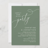 Invitation Le New Mr and Mrs, Mariage Elopement Dinner Party (Devant)