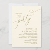 Invitation Le New Mr and Mrs, Mariage Elopement Dinner Party (Devant)