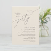 Invitation Le New Mr and Mrs, Mariage Elopement Dinner Party (Debout devant)