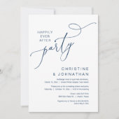 Invitation Le New Mr and Mrs, Mariage Elopement Dinner Party (Devant)